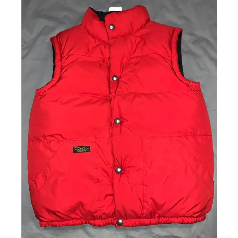 Polo Ralph Lauren Reversible Puffer Vest and Timberland Shirt (Size M 10/12)